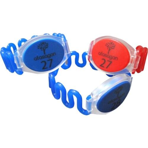 Plastic RFID wristband 125 Khz EM4100 free laser logo 100 PCS