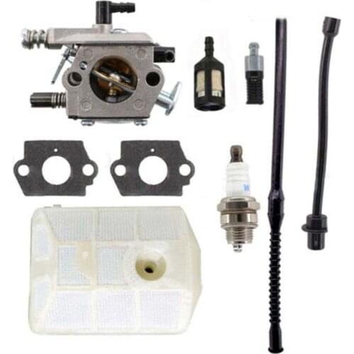 Carburettor Spark Plug Fuel Oil Filter Line Kit For Baumr-Ag SX62 62cc Chainsaw Carburetor Air Filter 30mm Mounting Hole