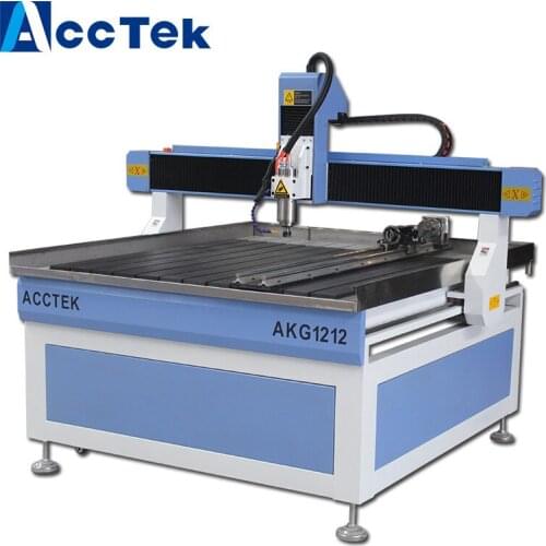 China manufactured wood cnc router 1212 for door and chair making with T-slot table