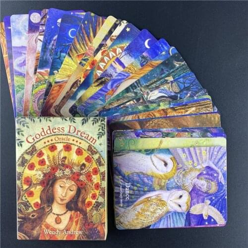 Hot Sell Goddess Dream Oracle Tarot Cards English Version Family Board Game Divination Game Cards