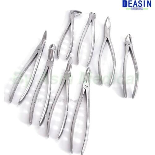 Minimally invasive extraction forceps set Dental extraction forceps Dental extraction equipment Adult tooth extraction