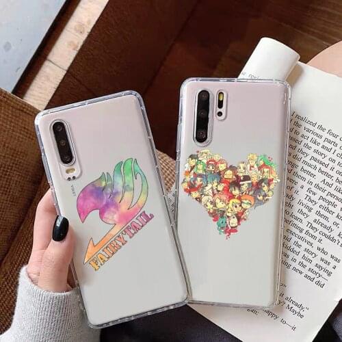 Cartoon Manga Fairy Tail TPU Soft Silicone Phone Cover case for huawei P8 P9 P10 P20 P30 P40 P40Pro