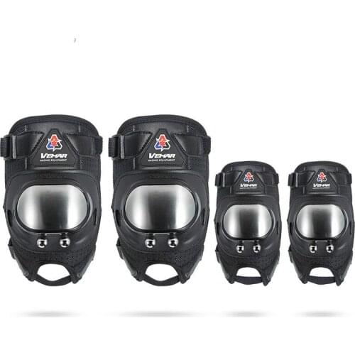 Motorcycle knee pads elbow four-piece bicycle moto cross-country protection equipment scooter shatter-resistant protective gear