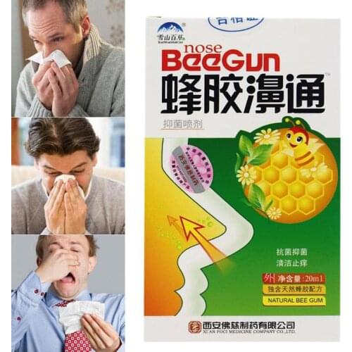 Nasal Spray Rhinitis Nose Problem Treatment Chinese Traditional Herbal Propolis Natural Spray Nose Atomizing Smell Refreshing