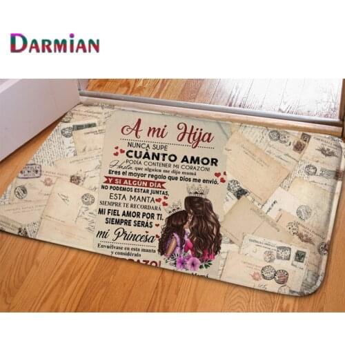 DARMIAN Living Room/Bedroom Non-slip Carpets Creative Premium Letter Letter To To My Mom Express Love Mats Bathroom Floor Rugs