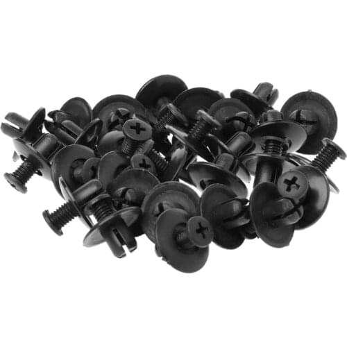 New 30 Pcs Car 8mm Fender Splash Guard Retainer Clip Fastener For Honda Accord Civic Prelude