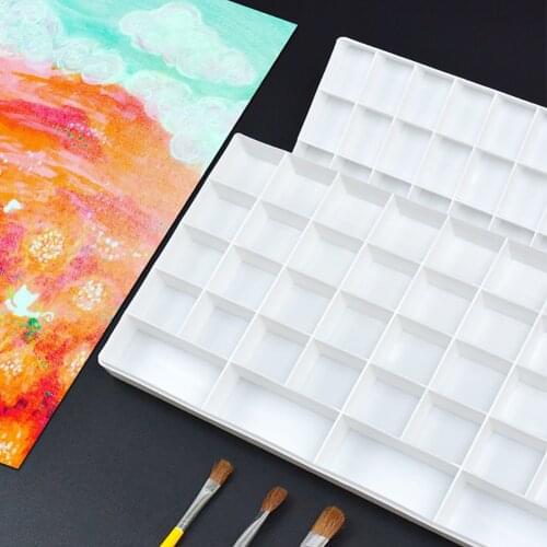 24/25/36 Grids Artist Paint Saver Palette Box Painting Storage Tray with Lid for Watercolor Acrylic Gouache Oil Paint Art Supply