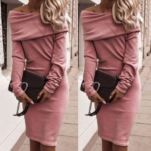 2 color Long sleeve dress large hem dress Corset Stripe One shoulder dress Slim Women Summer Party Buttocks Elasticity dress