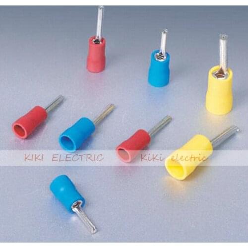 PTV5.5-131000PCS/pack Pre-insulating Pin Terminal(Type TZ-JTK) Electric Wire Connector Lug for A.W.G 12-10 cable