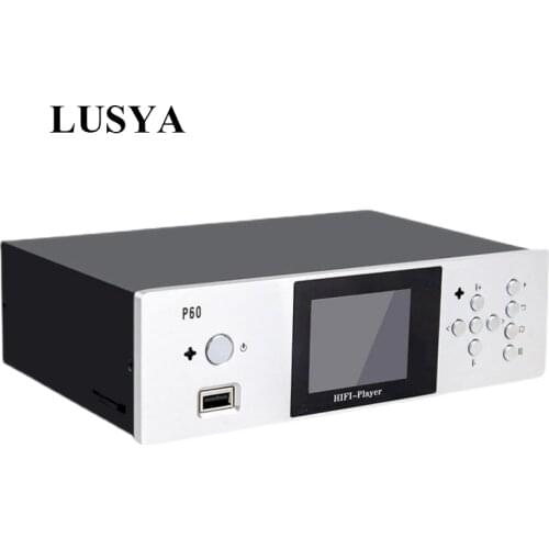 LUSYA 2.4 Inch Dual ES9028Q2M DAC Hard Disk SD Card U Disk Bluetooth 5.0 DTS Digital Turntable Lossless Player 24Bit 196K