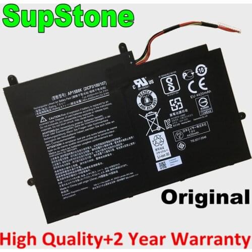 SupStone Genuine Original AP15B8K 2ICP3/100/107 Laptop Battery For Acer Aspire Switch 11V W5-173-632W,SW5-173 60VD 61RD 648Z 63N