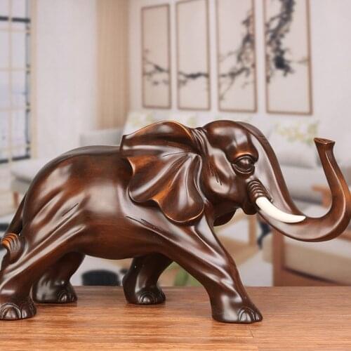 Resin Lucky Elephant Ornaments Crafts Mother And Child Decoration Home Living Room European-style Wedding Decoration Elephant