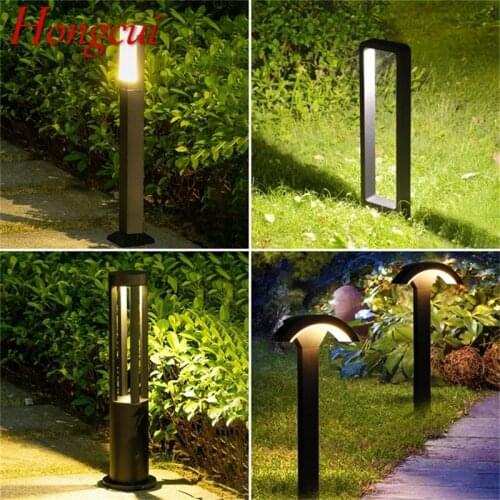 Hongcui Outdoor Lawn Lamp Contemporary LED Waterproof Patio Garden Light For Home Porch Villa