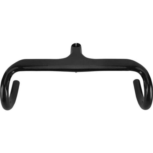 Bicycle Handlebar Road Bike Intergrated Carbon Handlebar For 28.6mm Fork Steer Cycling Bike Bent Bar 420x90 MM Bicycle Parts