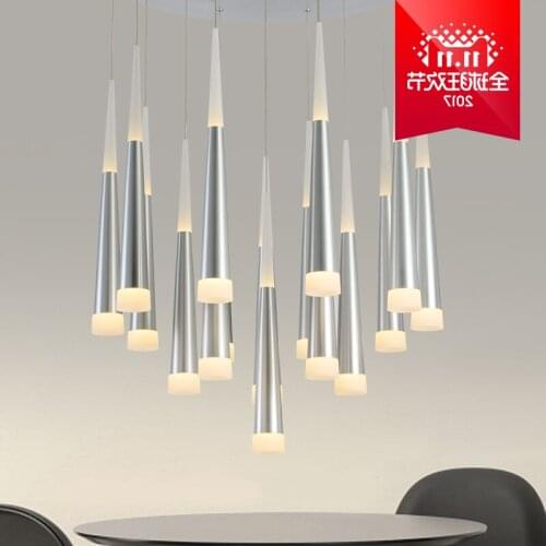 1pc Modern Led Long Tube Pendant Lights Simple Nordic Restaurant/dinning Room/bar Cylindrical Pendant Lamps pendant lights