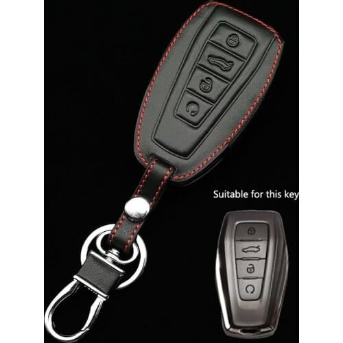 2020 Hot Sale Leather Car Key Fob Cover Case Shell Holder Set for Geely Coolray X6 Emgrand Global Hawk GX7 Remote Accessories