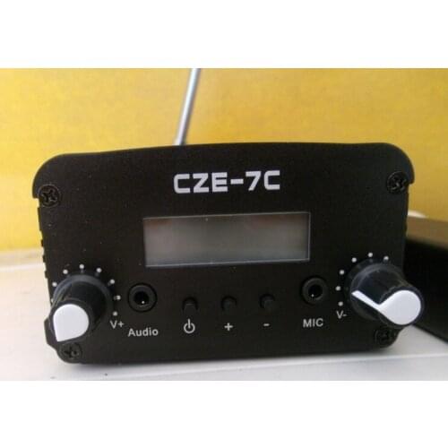 7Watt Stereo LCD Broadcast Radio Station FM transmitter with antenna