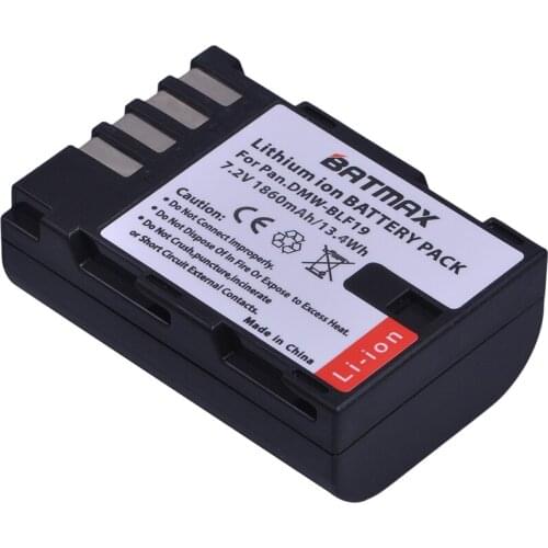 1860mAh DMW-BLF19, DMW-BLF19e, DMW-BLF19PP Battery for Panasonic Lumix DC-GH5, DMC-GH3, DMC-GH3K, GH4, GH4K Digital Camera