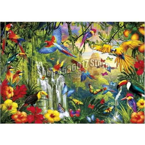 Diamond Mosaic Birds Forest & Jungle Full 5D Diy Diamond Painting Parrots Diamond Embroidery Home Decoration Cross Stitch Kit