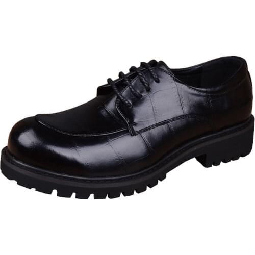 Brand Italian Mens Leather Shoes Luxury Dress Shoes Men High Quality Office Shoes Men Fashion Lace up Casual Men Oxfords