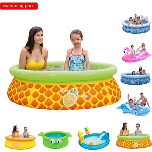 Baby playing pool Children Inflatable pool Family swimming pool Kids bathtub piscinas Dinosaur Shark pineapple Cartoon animal