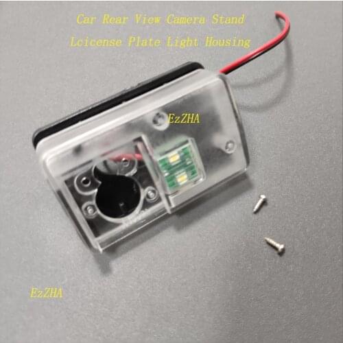 EzZHA Car Rear View Camera Bracket License Plate Light Housing For Peugeot 206 207 306 307 308 406 407 5008/Citroen C3 C4 C5 C6