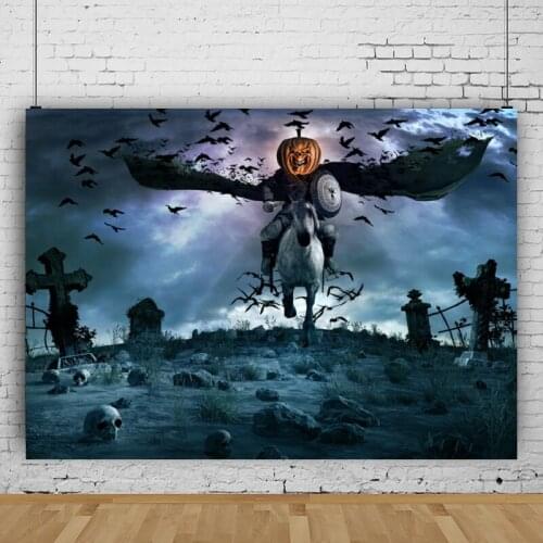 Halloween Horror Theme Studio Photography Background Vinyl Carnival Party Decors Photo Video Backdrop Photocall