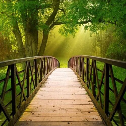 Natural Landscape Photo Wallpapers for Walls in Rolls Wooden Forest Wall Papers Home Decor 3D Murals for Living Room Bedrooms