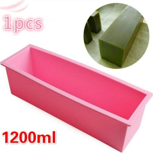 Flexible Rectangular Soap Silicone Mold Candle Making for Homemade Soap Crafts