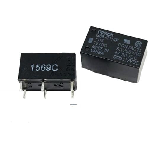 HOT 12V relay G6B-1174P-US G6B1174PUS G6B 1174P US 12VDC DC12V 12V 5A 4PIN