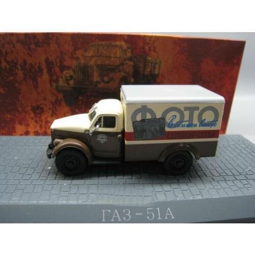 IST 1/72 Former Soviet Union Russia GAZ-51A Muse 51A van truck alloy car model Gift, birthday present