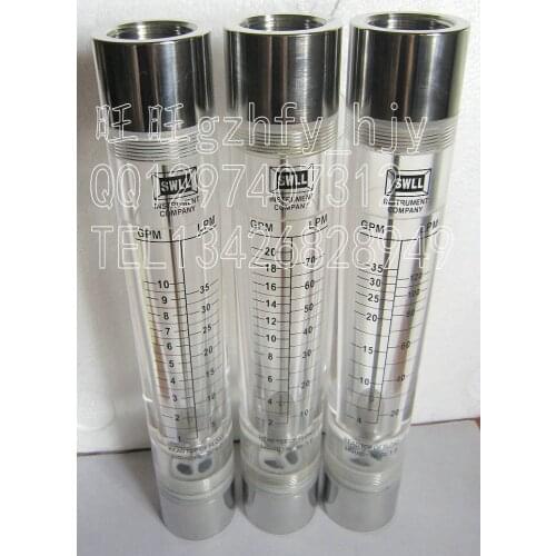 LZM-25G stainless steel joint pipe flow meter 2-20GPM 10-70LPM liquid flowmeter