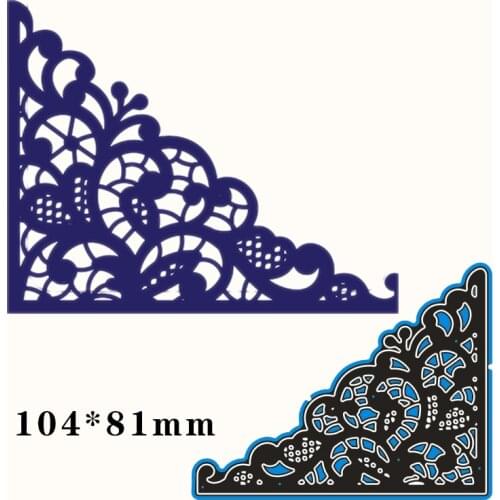 Metal Cutting Dies lace greeting card New Scrapbook paper decoration template Embossing DIY Paper Card Craft 104*81mm