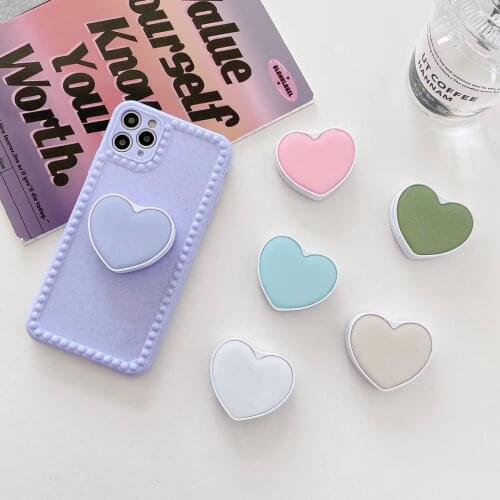 Cute Glitter Love Hearts Extend Phone Stand Holder For iPhone Samsung Huawei Xiaomi Universal 360 Rotating Finger Ring Bracket