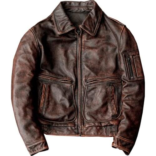 Real Picture Genuine Leather Automotive Men Coats Cowhide Jackets Street Style Oversize Windbreaker Winter Men Clothes 5XL Stock