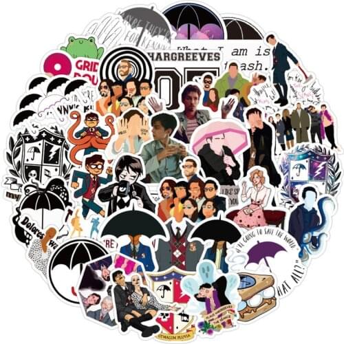 10/50PCS TV Series The Umbrella Academy Stickers Pack for DIY Stationery Laptop Skateboard Motorcycle Guitar Helmet Cool Sticker