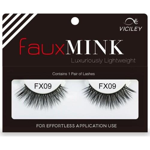 Xinleyong natural false eyelashes fake lashes makeup kit 3D Mink Lashes eyelash extension mink eyelashes FX09