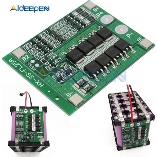 3S Li-ion 18650 BMS PCM Battery Protection Board with Balance Function 25A for li-ion Lipo Battery Cell Pack Module