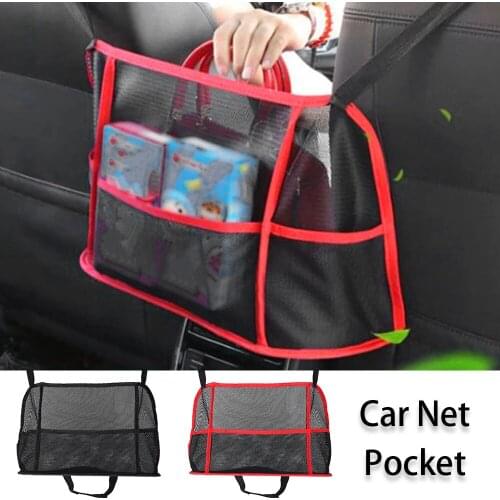 Car Screen Suspension Type Car Storage Bag Universal Car Storage Net Pocket Storage Supplies Between The Two Seats of The Car