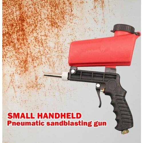 90psi Portable Gravity Pneumatic Sand-blasting Gun Lightweight Aluminium Handheld Rust Removing Sprayer Sandblasting Gun Tools
