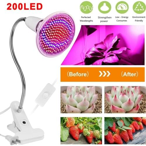 Adjustable 200LED IP54 Growth Lamp Indoor Light for Plants Flowers Vegetables Fruits And Juicy Plants Grow Box Full Spectrum