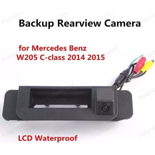 Trunk Handle Rearview camera for Mercedes Benz W205 C-class 2014 2015 Backup Camera Night Vision