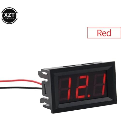 LED Two-wire DC Voltmeter Display DC 4.5V to 30V Digital Voltage Surface Panel Meter Red/Blue/Green Suitable for battery testing