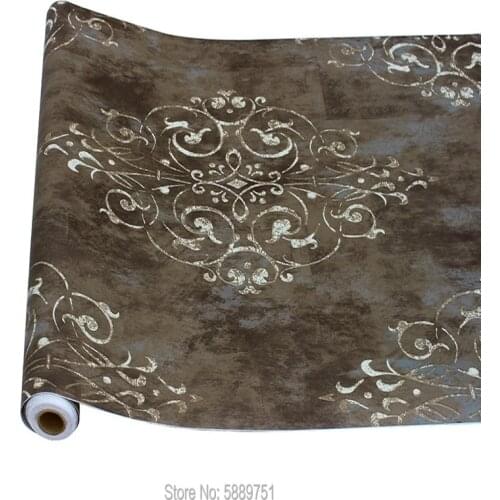 Peeling and Sticking wallpaper Brown/beige vinyl self-sticking removable wallpaper designed walls for bedroom home decor