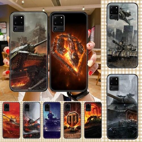 World of Tanks Phone case For Samsung Galaxy Note 4 8 9 10 20 S8 S9 S10 S10E S20 Plus UITRA Ultra black painting funda art coque