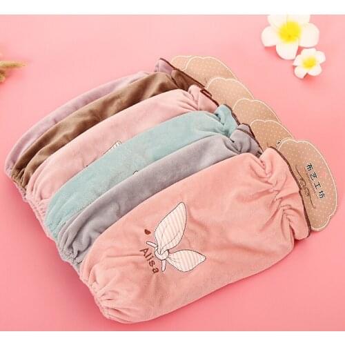 Korean version of the arm sleeve female cute long work adult sleeve sleeve anti-dirty wear-resistant student short autumn