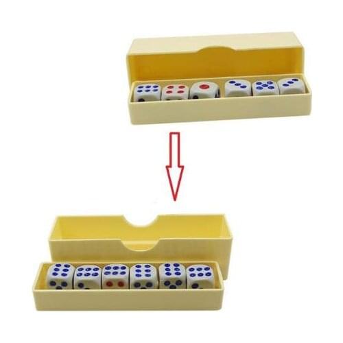 1Set Prediction Dices (Normal Dice) Magic Tricks Six Die Flash Change Magia Close Up Gimmick Props Illusion Funny Classic Toy