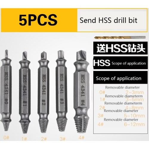Broken screw extractor repairing, wire, sliding thread, screw removal tool, double-ended