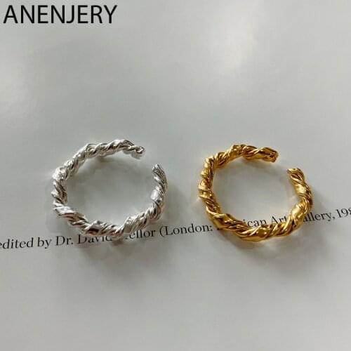 Женские золотые кольца Anenjery China At AliExpress