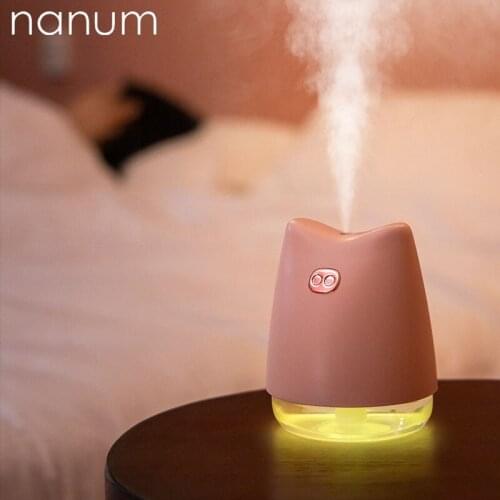 Aroma Essential Oil Diffuser Mini Ultrasonic Piggy Humidifier Air Purifier LED Light USB Car air freshener Mist Maker